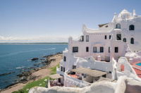 Town of Punta del Este on the coast