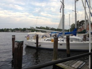 The harbor at the Intracoastal  in Elizabeth City