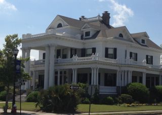 A grand mansion in downtown