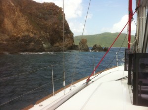 Bare-boating in the British Virgin Islands - you won't need much luggage!