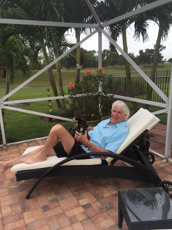 Peter and Ziggy in the Lanai