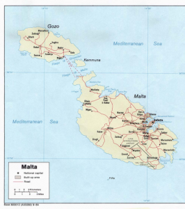 MAP OF MALTA